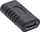 Adapter USB InLine USB 3.2 Gen 2, Type C femër në Type C femër, i zi