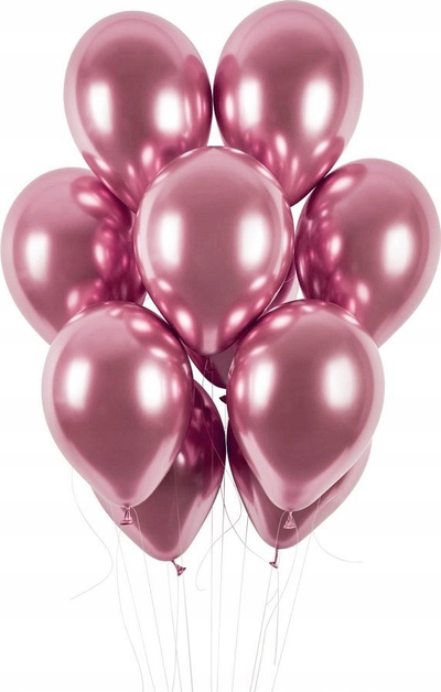 Balona për zbukurim Balloon, 50 copë, 12", rozë metalike