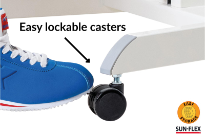Tavolinë ergonomike SUN FLEX EASYDESK PRO, rregullim lartësie me gaz, kënd 0° 90°, e zezë