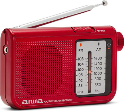 Radio xhepi Aiwa RS-55/RD, AM/FM, audio me cilësi të lartë, gri