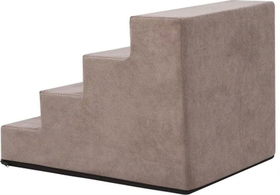Shkallë për qen Hobbydog Savoy, 4 hapa, madhësia L 60 x 40 x 40 cm, cappuccino