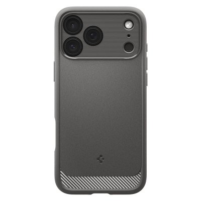 Këllëf telefoni Spigen Rugged Armor MagSafe, për iPhone 17 Pro Max, i fortë, gri
