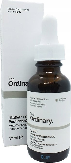 Serum për fytyrë The Ordinary Buffet Copper Peptides 1%, kundra rrudhave, 30 ml, transparent