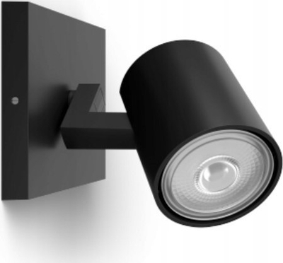 Llambë tavanore Philips Runner Single Spot, GU10, 20W, e zezë