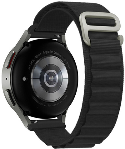 Rrip për orë Alpine Loop 4wrist, i zi