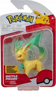 Figurinë aksion Pokémon Jazwares Leafeon, 8 cm, lodër për kalamaj