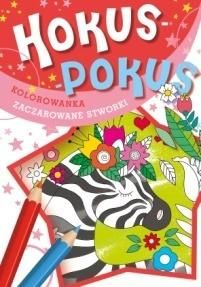 Книга за бојадисување Hokus Pokus Enchanted Creatures, за деца, многуобоена