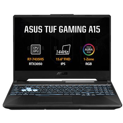 Laptop ASUS TUF Gaming A15 FA506NCR-HN110, 15.6", FHD, AMD Ryzen 7 7435HS, 16GB RAM, 1TB SSD, Nvidia RTX3050 4GB, i zi