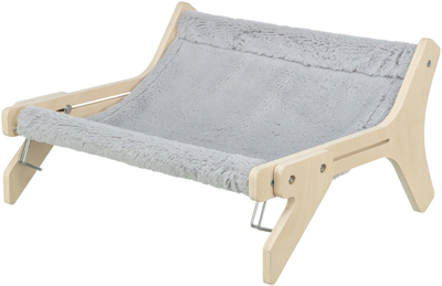 Кревет хамак за мачки Trixie Hammock, до 12 kg, велур, природно дрво