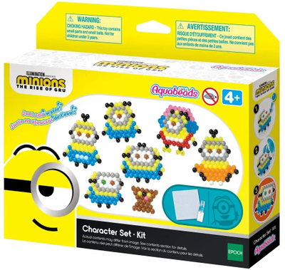 Set krijues me rruaza Aquabeads Minions The Rise of Gru, 31605, shumëngjyrësh