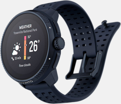 Ora e zgjuar Suunto Race SS050930000, ekran AMOLED, multisport, blu e errët