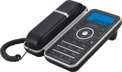 Telefon Mescomp Pierre MT 776, i zi / i argjendtë