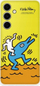 Mbrojtëse telefoni Samsung Flipsuit Keith Haring për Galaxy S24 FE, interaktive, e verdhë