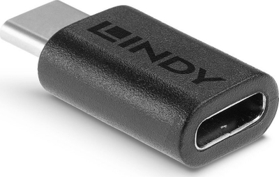 Përshtatës USB Lindy USB 3.2 Type C, kompakt, i zi