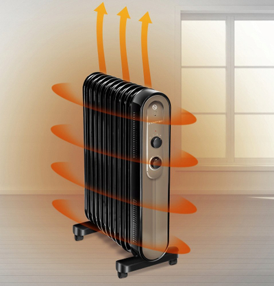 Ngrohës me vaj Trotec TRH 26 E, 2200W, 11 elementë, i zi