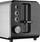 Toaster Amica TM3030, 950W, 2 feta, inox argjendtë e zi