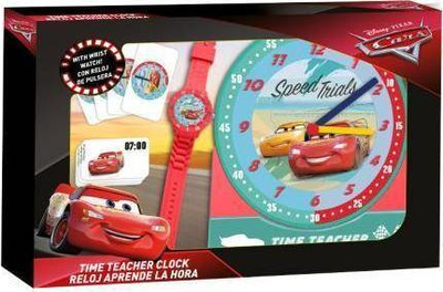 Set edukimi Disney Cars Time Teacher, orë dore, orë mësimi, i kuq