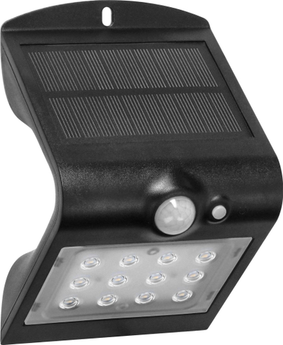 Llambë murale diellore Orno AD-SL-6083BLR4, LED, sensor lëvizjeje, IP65, dritë neutrale