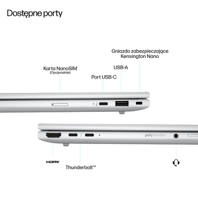 Laptop HP EliteBook 8 G1a, 14", Ryzen AI 7 Pro, 24GB RAM, 512GB SSD, сребрен