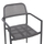 Kolltuk alumini Ronny 53x51x80Hcm (HM5998.01), gri