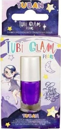 Llak thonjsh për fëmijë TUBAN Tubi Glam, purple pearly, efekt perlash