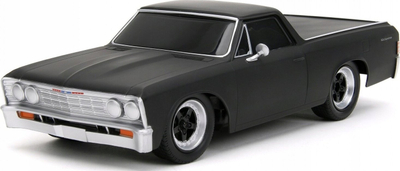 Makinë me telekomandë Jada Fast and Furious 1967 Chevrolet El Camino, 1:16, RC 2.4 GHz, e zezë matte