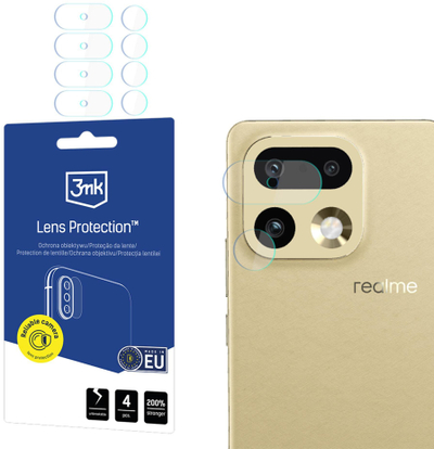 Mbrojtëse xhami lente 3mk Lens Protection Pro Realme 16 Pro 5G, set 4 copë, transparente