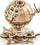 Model druri mekanik UGears Globus, 184 pjesë, puzzle 3D, ngjyrë dru natyral