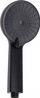 Kokë dushi Bathroom Solution, 3 funksione, diametër 11 cm, e zezë mat