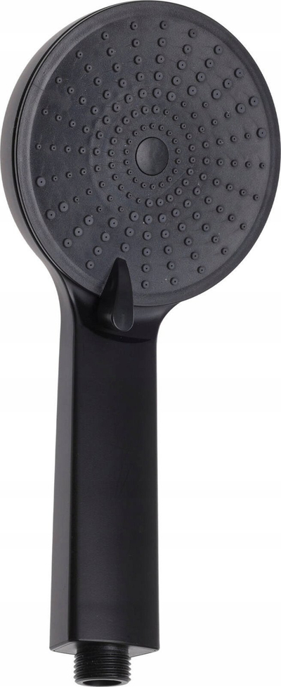 Kokë dushi Bathroom Solution, 3 funksione, diametër 11 cm, e zezë mat