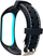 Rrip sportiv silikoni për Xiaomi Mi Band 5/6, me vrima ajrosëse, zi–blu