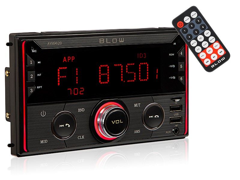Radio makine Blow AVH-9620, 2DIN, Bluetooth USB SD, e zezë