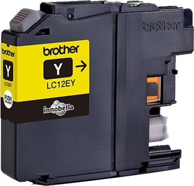 Patrona boje Brother LC-12EY, Inkjet, XL, e verdhë