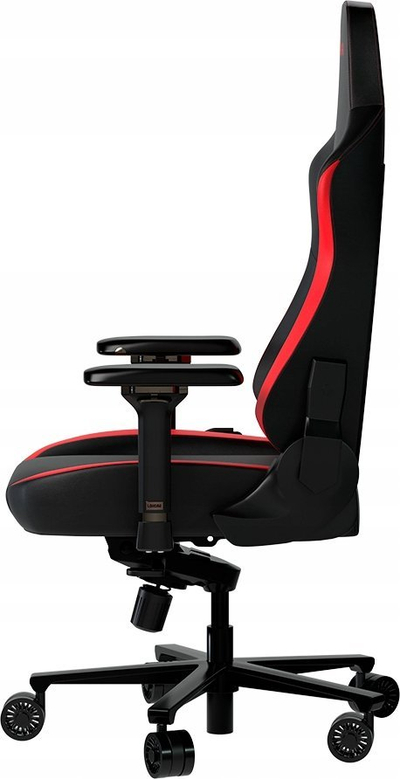 Karrige lojrash Lorgar Embrace 533, ergonomike, me mbështetëse krahësh, e zezë me të kuqe