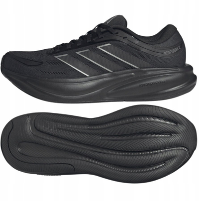 Atlete vrapimi Adidas Response 2, Cloudfoam EVA, mesh i ajrosshëm, të zeza