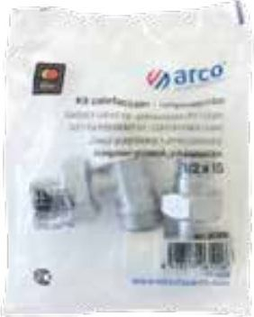 Arco Комплет аголни вентили (Power Valve + Metal Return Valve Nut), 1/2 инч