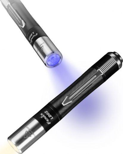 Рачна фенерче Fenix LD02 V2.0, ЛЕР 70 лумени, УВ, црно-сребрена