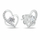 Set Varëse dhe vathë për femra Brilio Silver Hearts SET294W, të argjendta