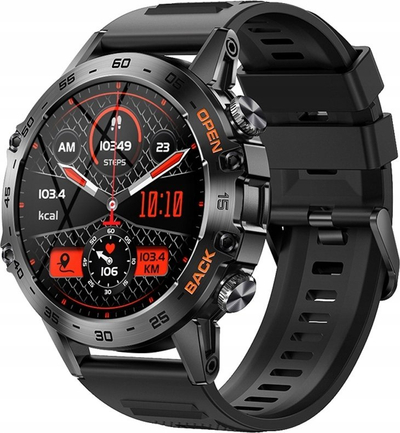 Ora inteligjente Veltori VT120-1, ekran 1.39", Bluetooth, e zezë
