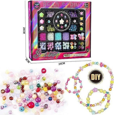Set lodër Adar Beads, DIY bizhuteri, për fëmijë 6+, shumëngjyrësh