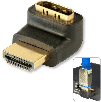 Adapter HDMI Lindy 41086, HDMI në HDMI, Full HD, i zi