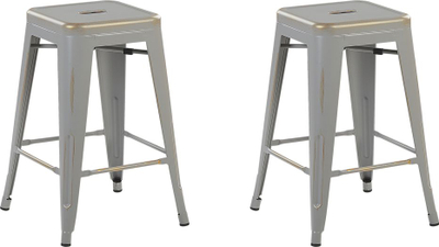 Set stolash bari CABRILLO, metal, 2 copë, argjend
