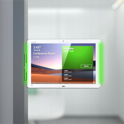 Panel për sallë mbledhjesh Yealink RoomPanel Plus, 10.1", Android 11, i bardhë