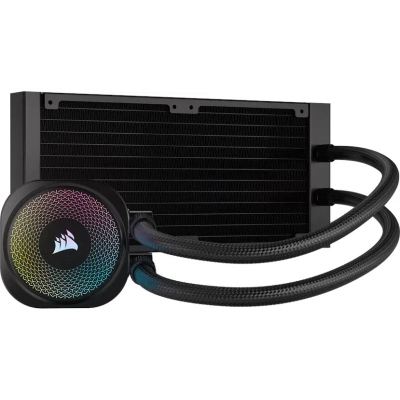 Ftohës uji për CPU Corsair iCUE LINK TITAN 240 RX, 240mm, RGB, i zi
