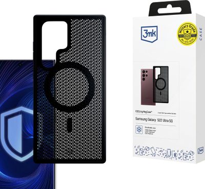 Futrollë 3mk COOLing MagCase për Samsung Galaxy S22 Ultra 5G, rron me MagSafe, transparente