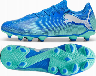 Këpucë futbolli Puma FUTURE 7 Play FG AG 107939 01, për meshkuj, blu