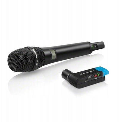 Mikrofon pa tel Sennheiser AVX 835 SET, për kamera dhe DSLR, marrës XLR, i zi