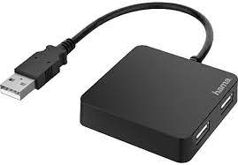 USB Hub Hama, 4 porte, USB 2.0, 480 mbit/s