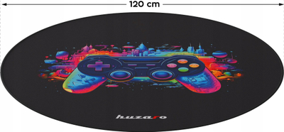 Dyshek për dysheme për karrige Huzaro FloorMat 7.0, 120 x 120 cm, gome 5 mm, i zi