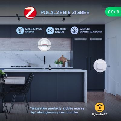 Detektor tymi Hurtel TUYA ZigBee MQTT, sirenë 85dB, i bardhë